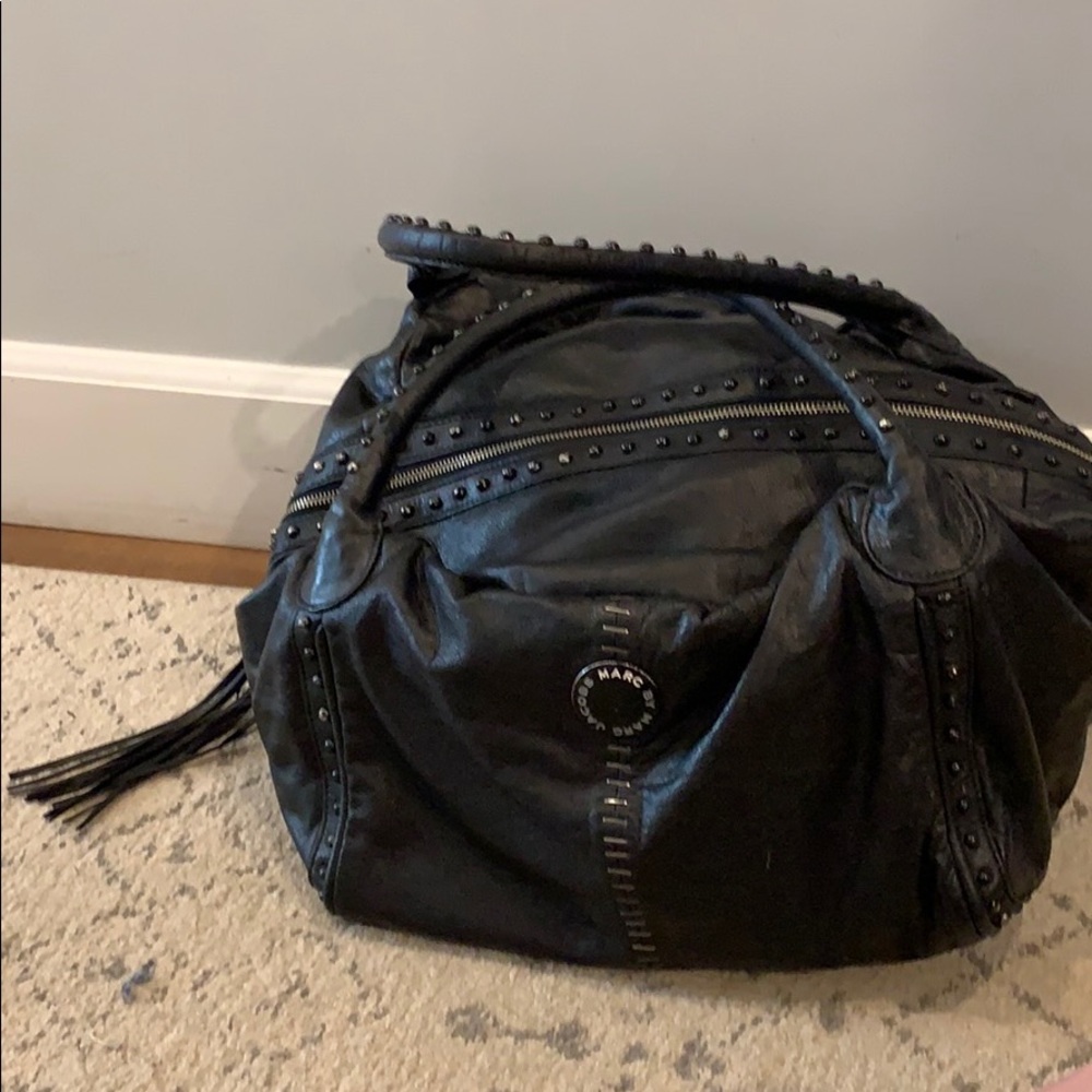Marc by Marc Jacobs studded oversized black purse